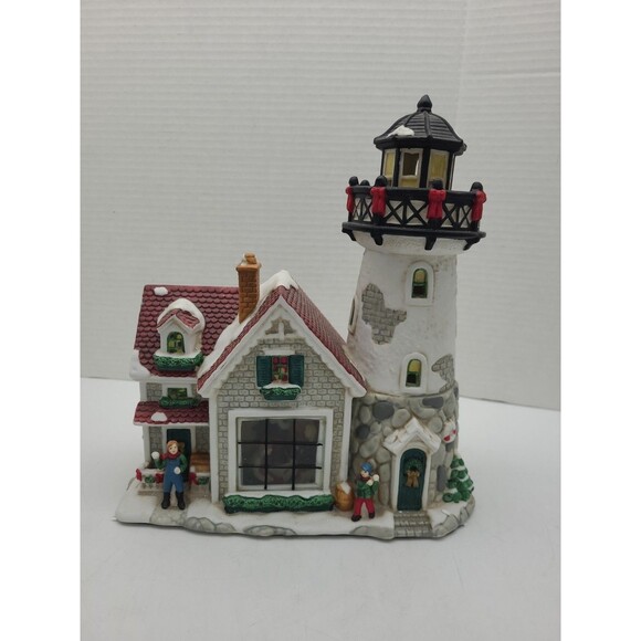 Victorian Village Collectibles Black Rock Point Lighthouse 2000 Edition - Picture 1 of 13